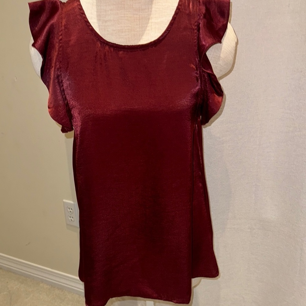 Satin Ruffled shirt